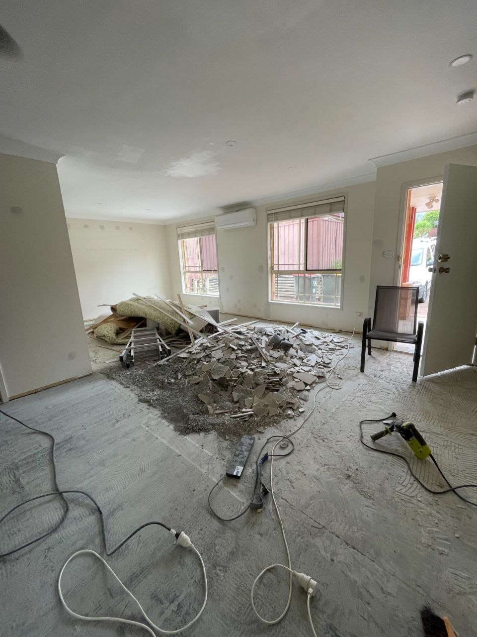 A complete transformation of the home's key living spaces, showcasing the journey from the original kitchen and bathroom areas to modern and functional renovated spaces.