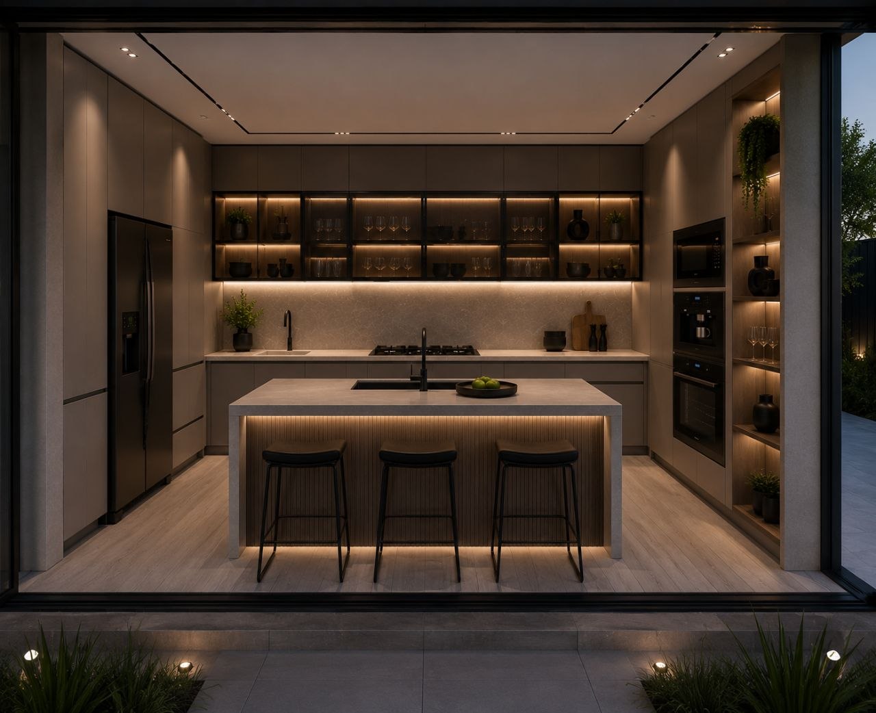 Residential kitchen renovation planning and interior design details