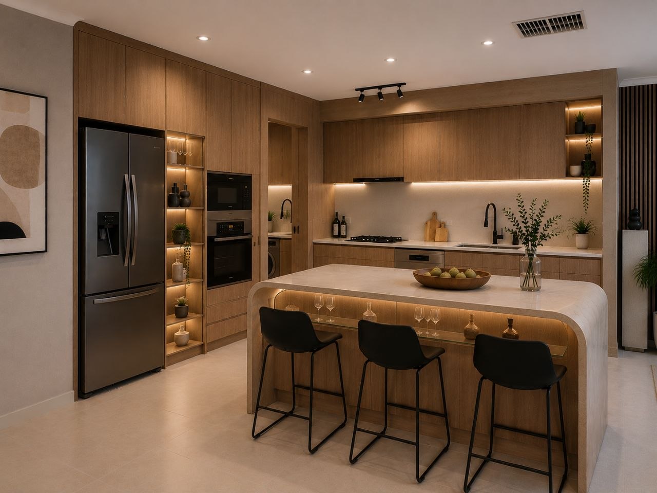 Modern kitchen renovation design in Applecross residential home Perth WA