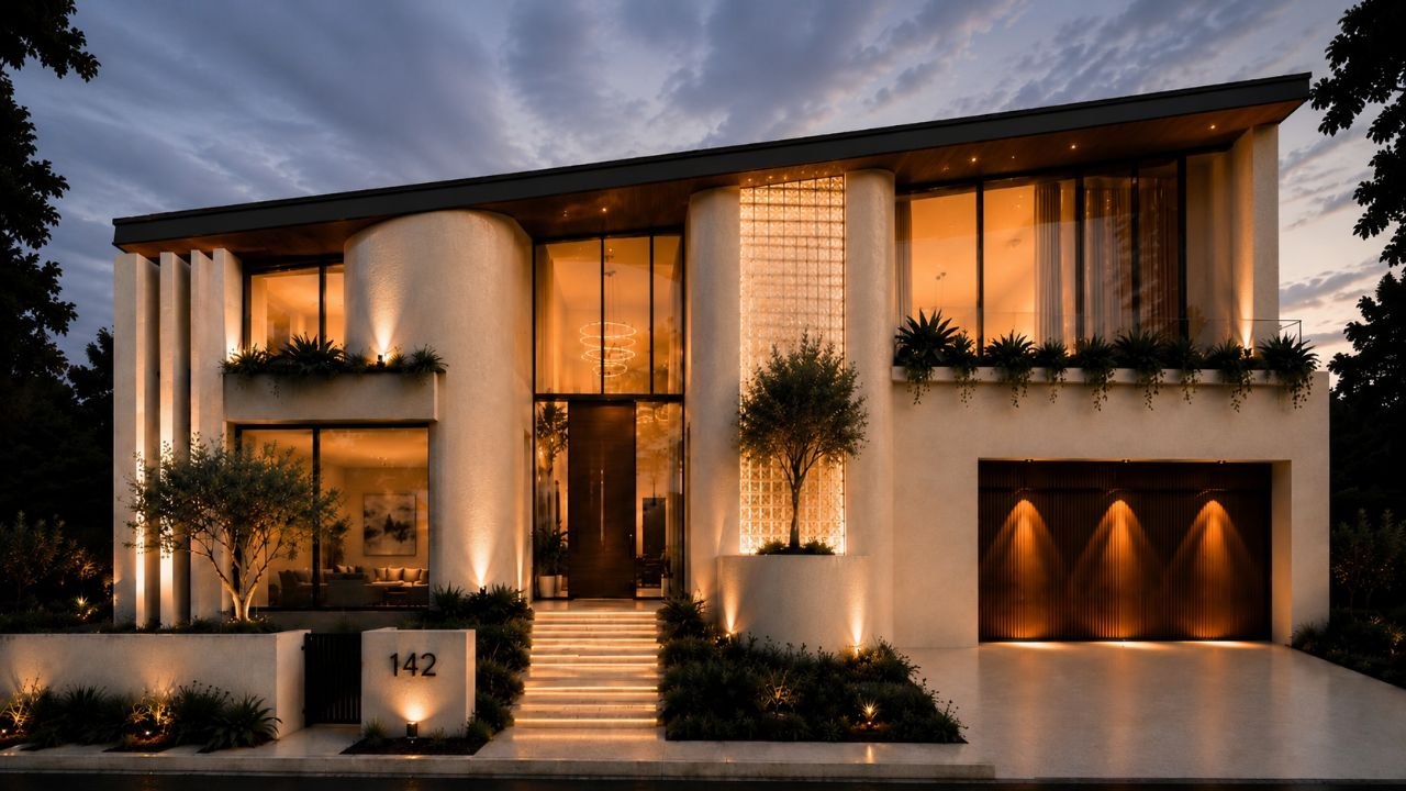 Modern residential architecture concept for custom home design in Perth