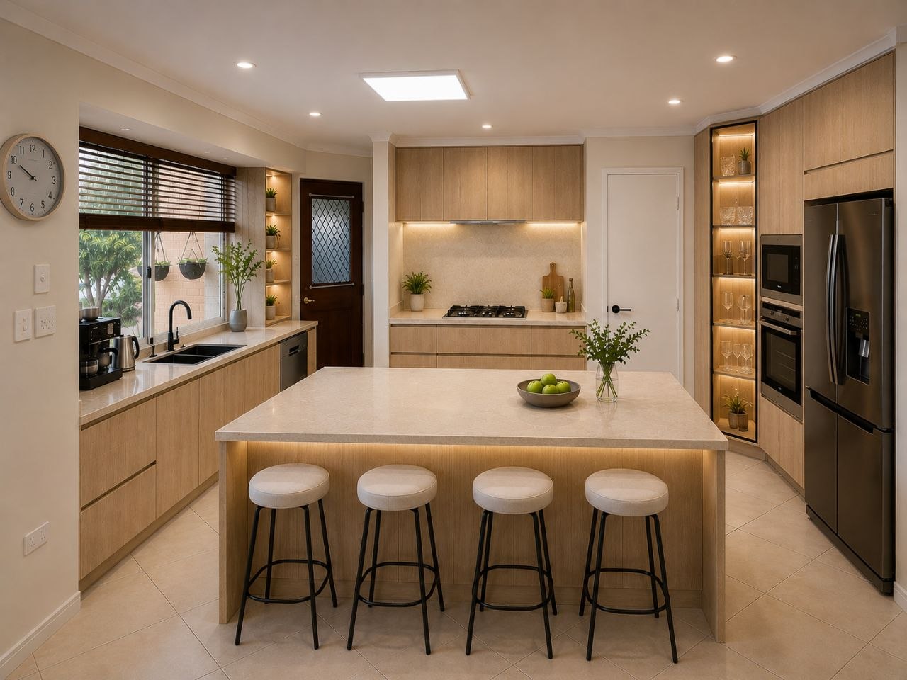 Modern kitchen design concept for Hillarys residence Perth WA